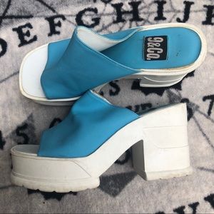 Y2K 9&Co Platform Peep Toe Heels